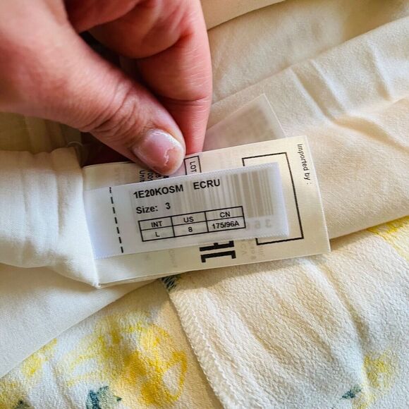 ba&sh Floral Mini Dress in Yellow and Cream - Picture 6 of 11